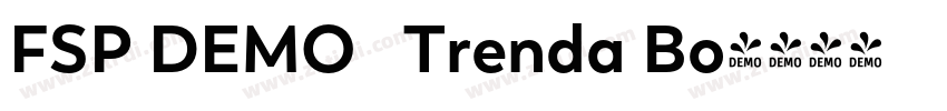 FSP DEMO   Trenda Bo字体转换